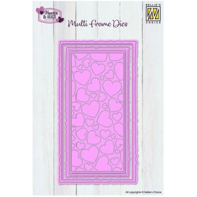 Nellie's Choice Mini Slimline Cutting Dies - Hearts